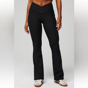 Fabletics Black Flared Pants Size L